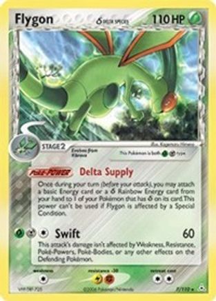 Flygon (Delta Species) 007/110/110 - Holo Rare - Reverse Holofoil