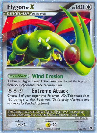 Flygon Lv.X 105/111 - Ultra Rare - Holofoil