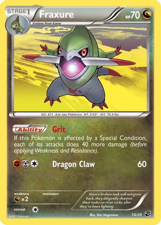 Fraxure (14) 014/20 - Holo Rare - Holofoil