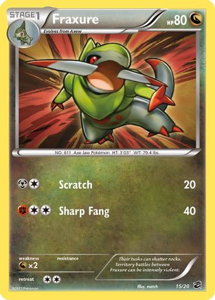 Fraxure (15) 015/20 - Holo Rare - Holofoil