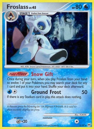 Froslass 002/99/99 - Holo Rare - Holofoil