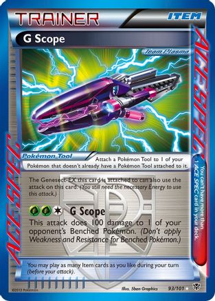 G Scope (Team Plasma) 093/101 - Rare Ace - Holofoil