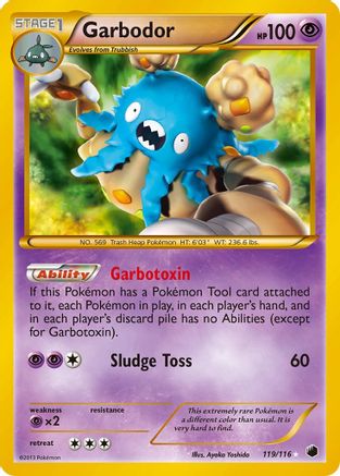 Garbodor (119 Secret Rare) 119/116 - Secret Rare - Holofoil