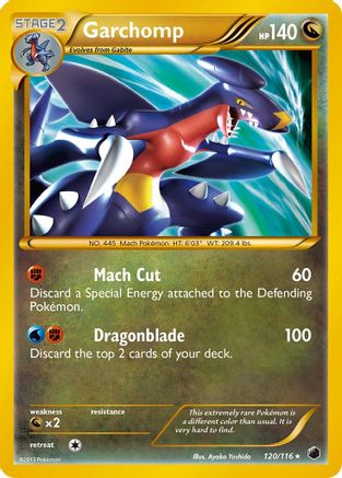Garchomp (120 Secret Rare) 120/116 - Secret Rare - Holofoil