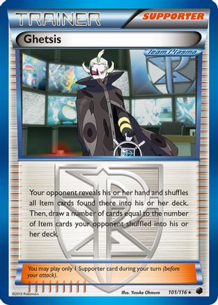 Ghetsis (Team Plasma) 101/116/116 - Holo Rare - Holofoil