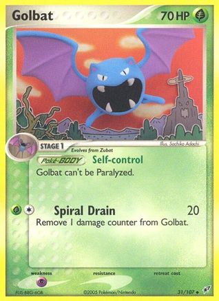 Golbat 031/107 - Uncommon - Reverse Holofoil