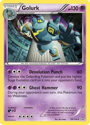 Golurk 059/124 - Holo Rare - Holofoil