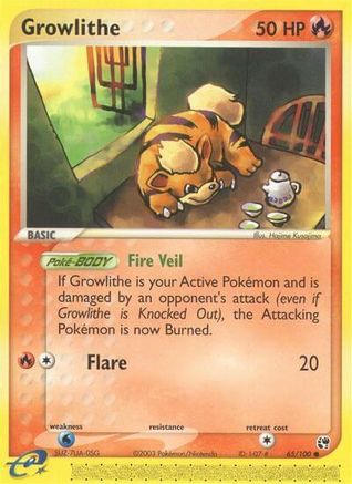 Growlithe 065/100/100 - Common
