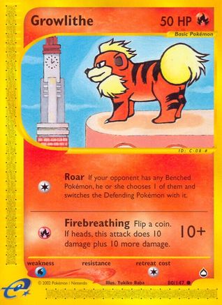 Growlithe (80) 080/147 - Common
