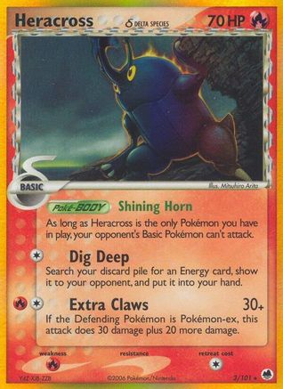 Heracross (Delta Species) 003/101/101 - Holo Rare - Reverse Holofoil