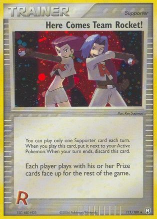Here Comes Team Rocket! 111/109 - Secret Rare - Holofoil