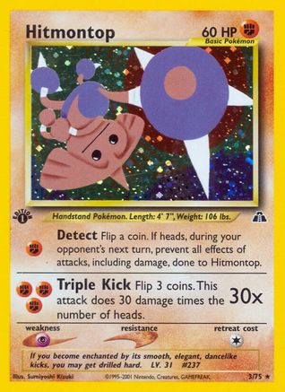 Hitmontop (3) 003/75/75 - Holo Rare - Holofoil