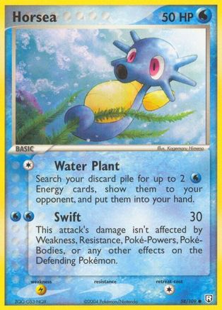 Horsea 058/109/109 - Common - Reverse Holofoil
