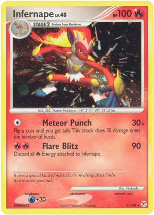 Infernape 005/130/130 - Holo Rare - Holofoil