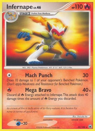 Infernape 022/100 - Rare