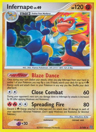 Infernape 003/100 - Holo Rare - Holofoil