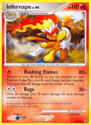 Infernape 031/127 - Rare