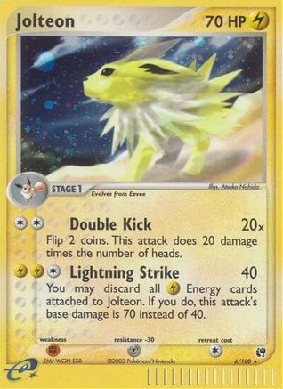 Jolteon 006/100 - Holo Rare - Holofoil