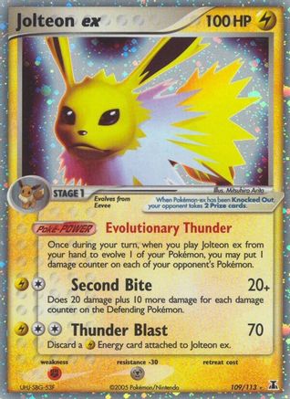 Jolteon ex 109/113 - Ultra Rare - Holofoil