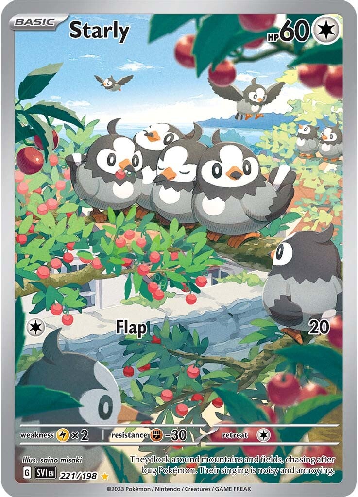 Starly 221/198 - Illustration Rare - Holofoil