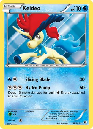 Keldeo (47) 047/149 - Holo Rare - Holofoil