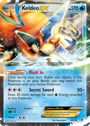 Keldeo EX 049/149/149 - Ultra Rare - Holofoil