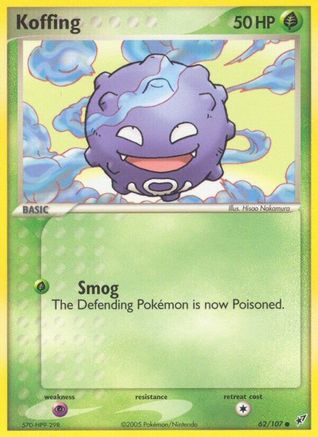 Koffing 062/107/107 - Common - Reverse Holofoil