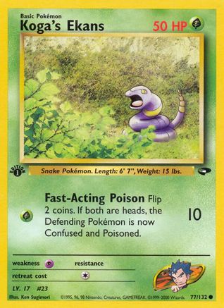 Koga's Ekans 077/132/132 - Common - Unlimited