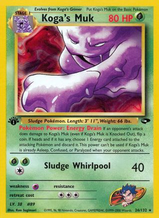 Koga's Muk 026/132/132 - Rare - Unlimited