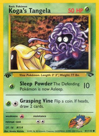Koga's Tangela 081/132/132 - Common - Unlimited