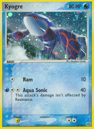 Kyogre 006/106/106 - Holo Rare - Reverse Holofoil
