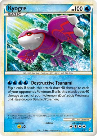 Kyogre (Shiny) SL6/95 - Shiny Holo Rare - Holofoil