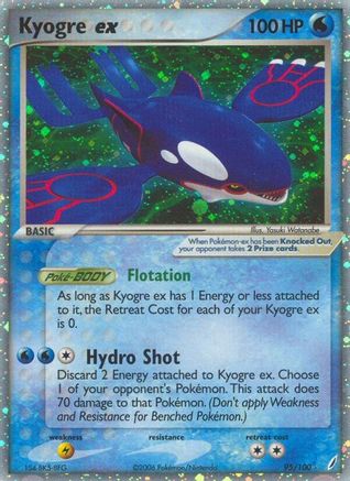 Kyogre ex 095/100/100 - Ultra Rare - Holofoil