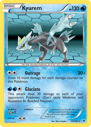 Kyurem 034/101 - Holo Rare - Holofoil