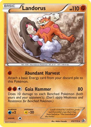Landorus 085/113 - Holo Rare - Holofoil