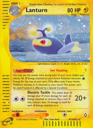 Lanturn (H15) H15/147 - Holo Rare - Holofoil