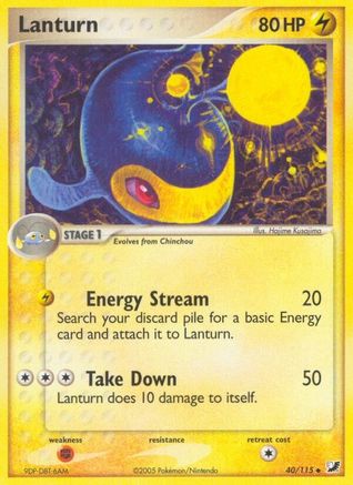 Lanturn 040/115 - Uncommon - Reverse Holofoil