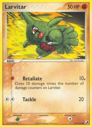 Larvitar 061/115/115 - Common - Reverse Holofoil