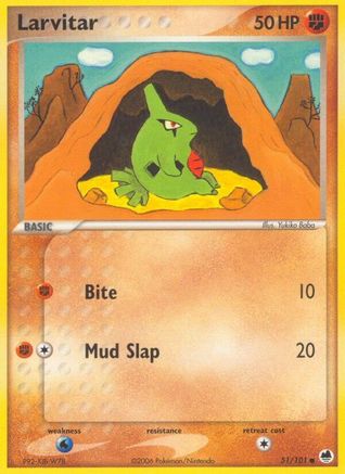 Larvitar 051/101/101 - Common - Reverse Holofoil