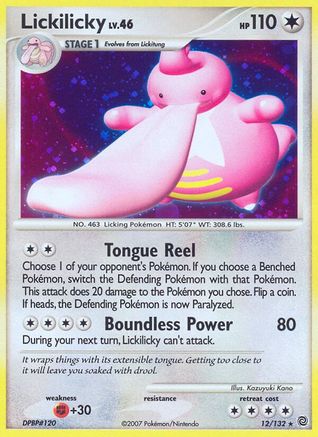 Lickilicky 012/132 - Holo Rare - Holofoil