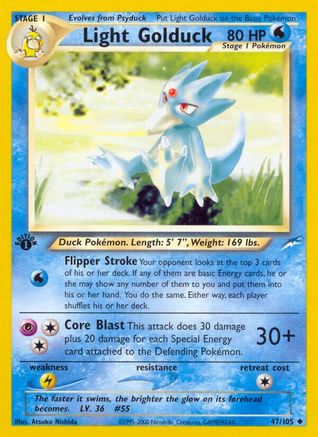 Light Golduck 047/105/105 - Uncommon - 1st Edition