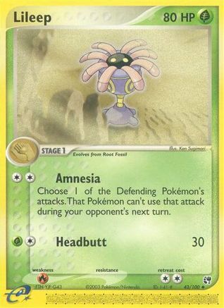 Lileep 043/100/100 - Uncommon