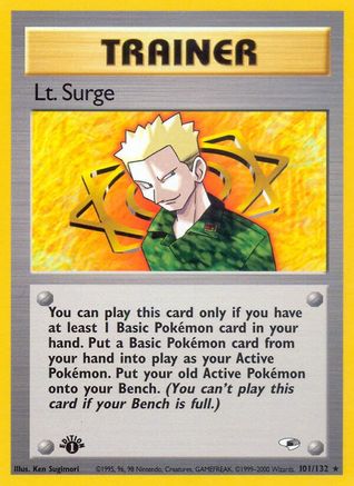 Lt. Surge (101) 101/132/132 - Rare - 1st Edition