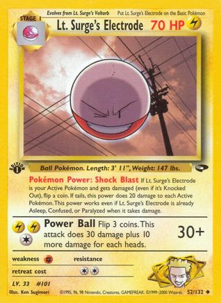 Lt. Surge's Electrode 052/132/132 - Uncommon - Unlimited