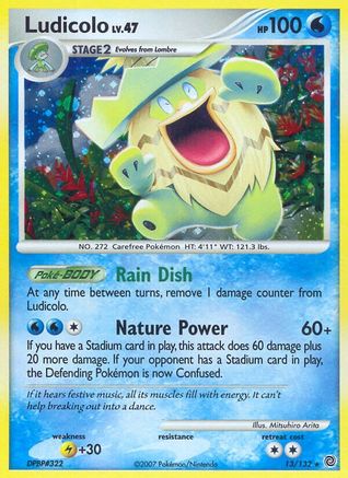 Ludicolo 013/132/132 - Holo Rare - Holofoil