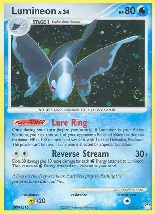 Lumineon 011/123 - Holo Rare - Holofoil