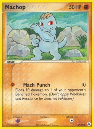 Machop 057/92/92 - Common - Reverse Holofoil