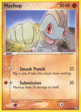 Machop 053/108 - Common - Reverse Holofoil