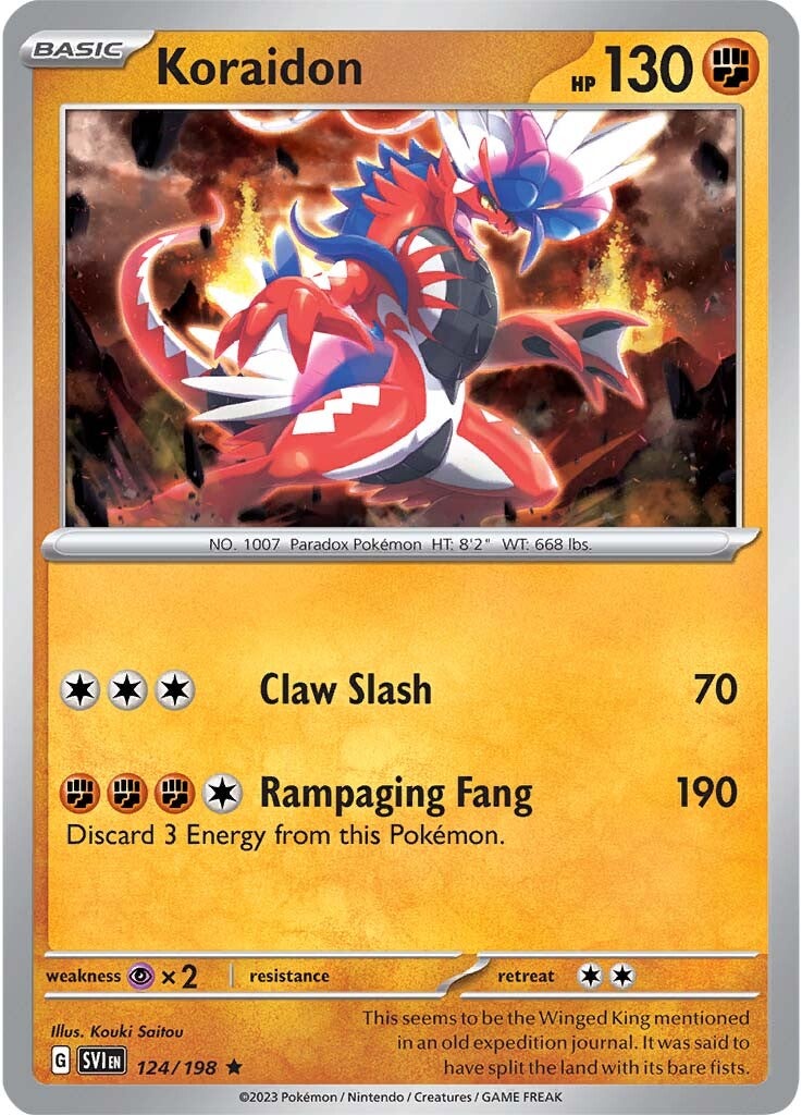 Koraidon 124/198 - Rare - Holofoil
