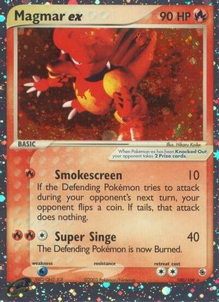 Magmar ex 100/109/109 - Ultra Rare - Holofoil
